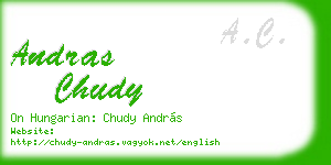 andras chudy business card